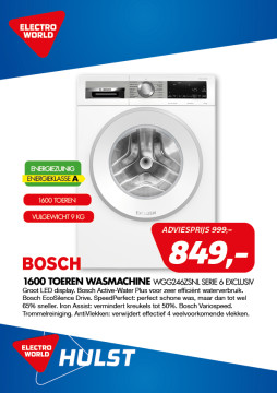 Bosch wasmachine WGG246ZSNL