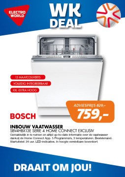 Bosch SBV4HBX13E Serie 4 Home Connect EXCLUSIV