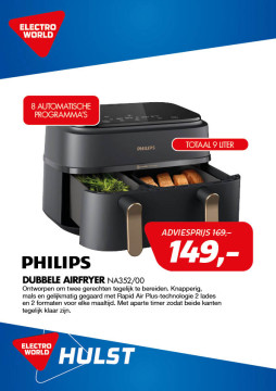 Philips DUBBELE airfryer NA352/00