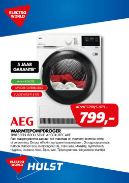 AEG Droger TR8ESSEN 8000 SERIE ABSOLUTECARE