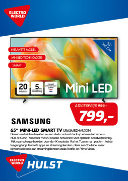 Samsung 65 inch Mini-led SMART TV UE65M82HAUXX