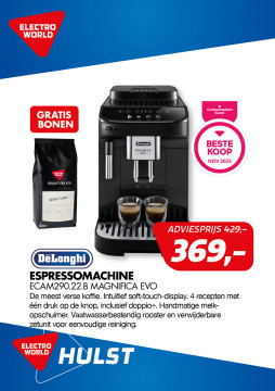 Delonghi espressomachine ECAM290.22.B Magnifica Evo