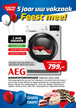 AEG Warmtepompdroger TR8ESSEN 8000 SERIE