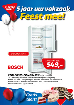 Bosch Koel-vries-combinatie KGV33VWEP