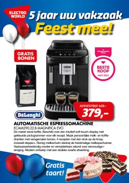 Delonghi Automatische espressomachine ECAM290.22.B Magnifica Evo