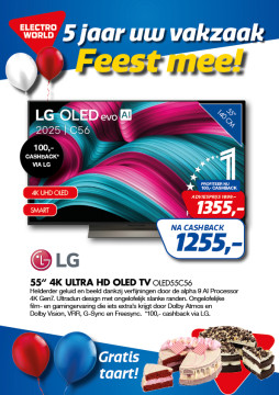 LG 55 INCH 4K Ultra HD OLED TV OLED55C56