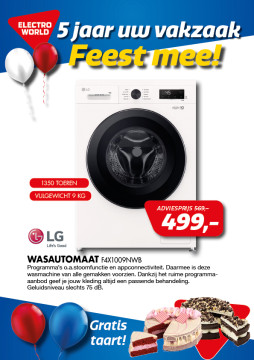 LG WASAUTOMAAT F4X1009NWB